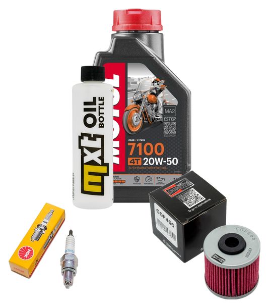 Inspektionspaket 1L 20W-50 + Ölfilter + 1x Zündkerze für Kymco People GTi 125 ccm