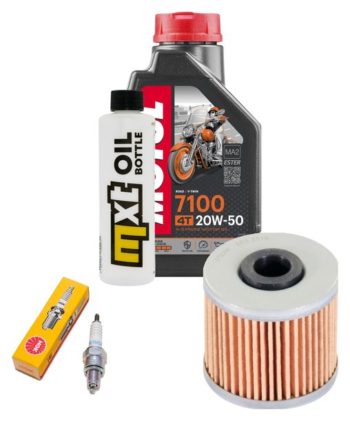 Inspektionspaket 1L 20W-50 + Ölfilter + 1x Zündkerze für Kymco People GTi 125 ccm