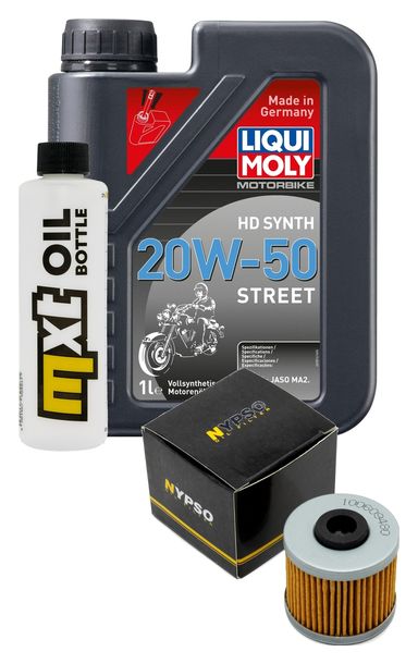 Inspektionspaket 1L 20W-50 + Ölfilter + 1x Zündkerze für Kymco People GTi 125 ccm