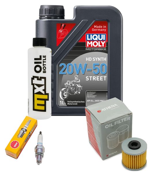 Inspektionspaket 1L 20W-50 + Ölfilter + 1x Zündkerze für Kymco People GTi 125 ccm