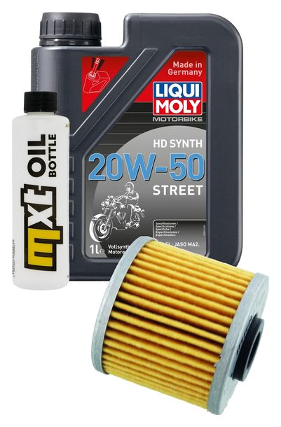 Inspektionspaket 1L 20W-50 + Ölfilter + 1x Zündkerze für Kymco People GTi 125 ccm