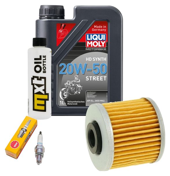 Inspektionspaket 1L 20W-50 + Ölfilter + 1x Zündkerze für Kymco People GTi 125 ccm