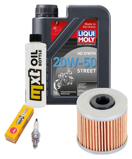 Inspektionspaket 1L 20W-50 + Ölfilter + 1x Zündkerze für Kymco People GTi 125 ccm