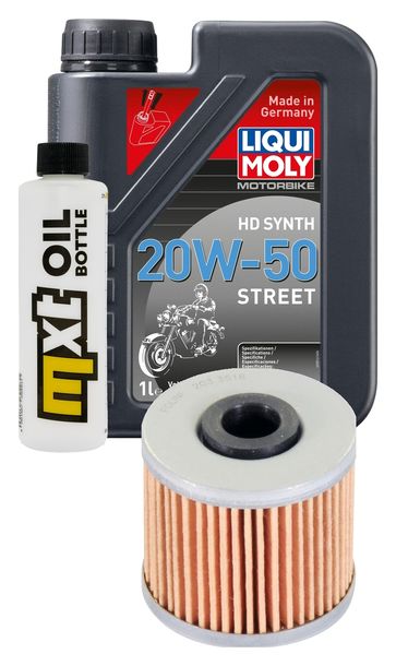 Inspektionspaket 1L 20W-50 + Ölfilter + 1x Zündkerze für Kymco People GTi 125 ccm