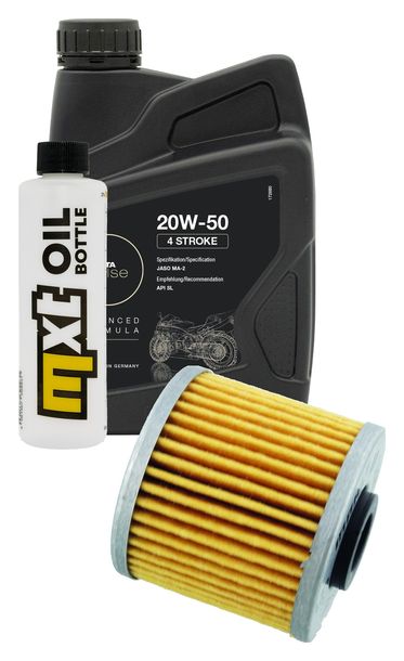Inspektionspaket 1L 20W-50 + Ölfilter + 1x Zündkerze für Kymco People GTi 125 ccm