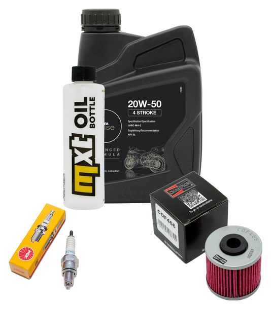 Inspektionspaket 1L 20W-50 + Ölfilter + 1x Zündkerze für Kymco People GTi 125 ccm