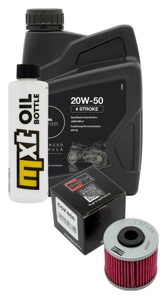 Inspektionspaket 1L 20W-50 + Ölfilter + 1x Zündkerze für Kymco People GTi 125 ccm