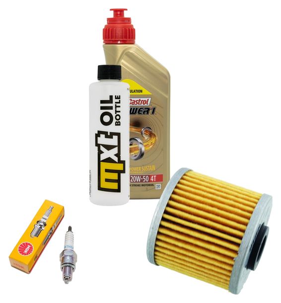 Inspektionspaket 1L 20W-50 + Ölfilter + 1x Zündkerze für Kymco People GTi 125 ccm