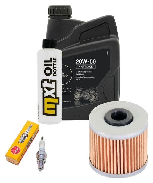 Inspektionspaket 1L 20W-50 + Ölfilter + 1x Zündkerze für Kymco People GTi 125 ccm