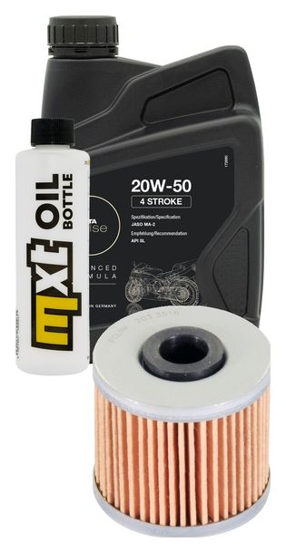 Inspektionspaket 1L 20W-50 + Ölfilter + 1x Zündkerze für Kymco People GTi 125 ccm