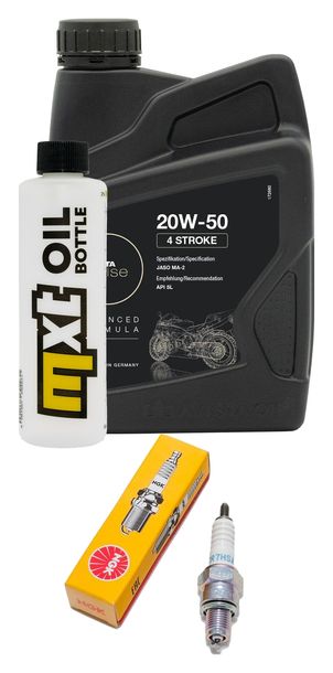 Inspektionspaket 1L 20W-50 + Ölfilter + 1x Zündkerze für Kymco People GTi 125 ccm