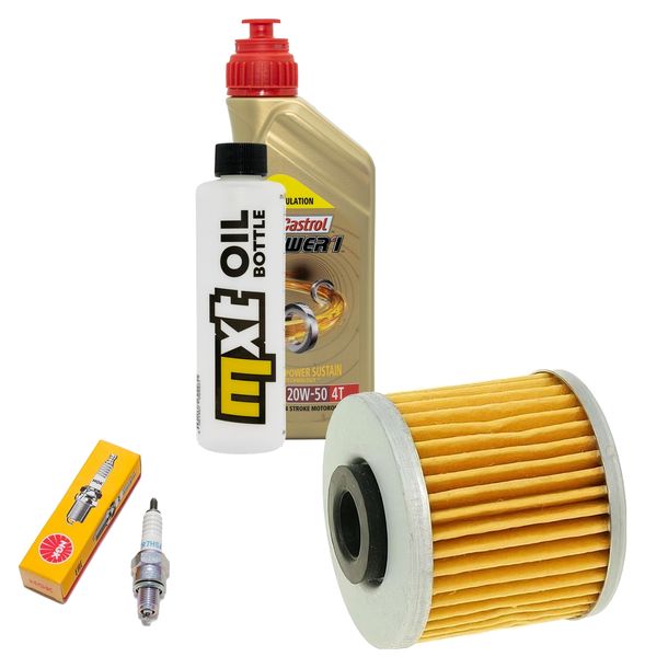 Inspektionspaket 1L 20W-50 + Ölfilter + 1x Zündkerze für Kymco People GTi 125 ccm