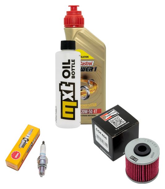 Inspektionspaket 1L 20W-50 + Ölfilter + 1x Zündkerze für Kymco People GTi 125 ccm
