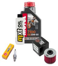 Pacote de Inspeção 1L 20W-50 + Filtro de Óleo + 1x Vela de Ignição para Kymco People GTi 125 ccm