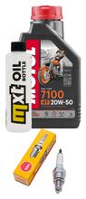Pacote de Inspeção 1L 20W-50 + Filtro de Óleo + 1x Vela de Ignição para Kymco People GTi 125 ccm