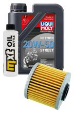 Inspection package 1L 20W-50 + oil filter + 1x spark plug for Kymco People GTi 125 ccm