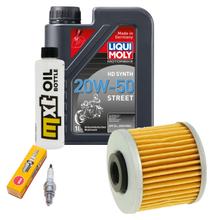 Pacote de Inspeção 1L 20W-50 + Filtro de Óleo + 1x Vela de Ignição para Kymco People GTi 125 ccm