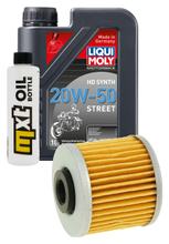 Paquete de inspección 1L 20W-50 + filtro de aceite + 1x bujía para Kymco People GTi 125 ccm