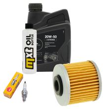 Kit d'inspection 1L 20W-50 + filtre à huile + 1x bougie pour Kymco People GTi 125 ccm