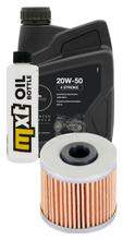 Pacote de Inspeção 1L 20W-50 + Filtro de Óleo + 1x Vela de Ignição para Kymco People GTi 125 ccm