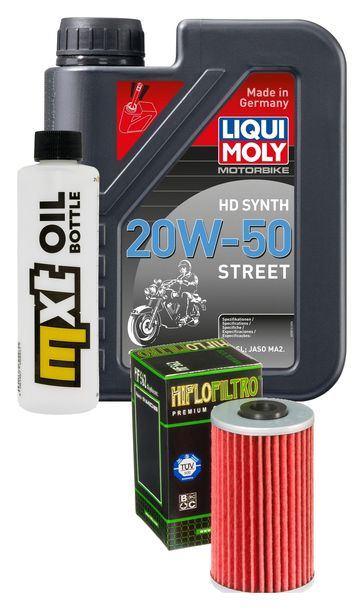 Inspektionspaket 1L 20W-50 + Ölfilter + 1x Zündkerze für Kymco Yager GT i 200 ccm