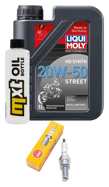 Inspektionspaket 1L 20W-50 + Ölfilter + 1x Zündkerze für Kymco Yager GT i 200 ccm