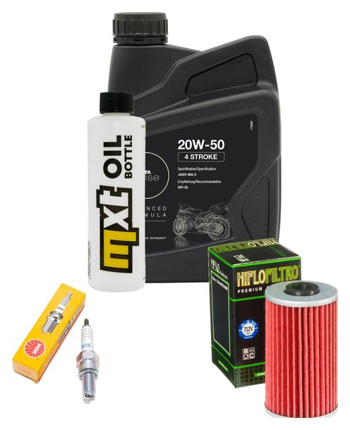 Inspektionspaket 1L 20W-50 + Ölfilter + 1x Zündkerze für Kymco Yager GT i 200 ccm