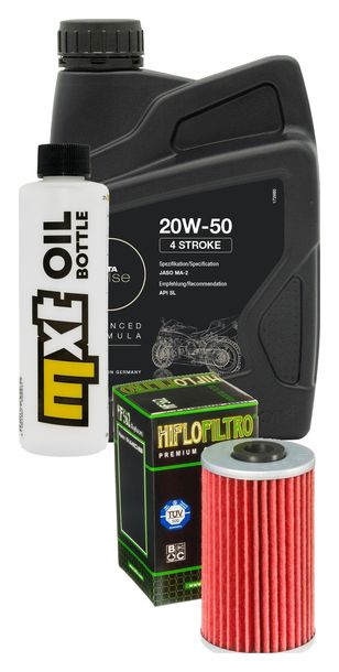 Inspektionspaket 1L 20W-50 + Ölfilter + 1x Zündkerze für Kymco Yager GT i 200 ccm