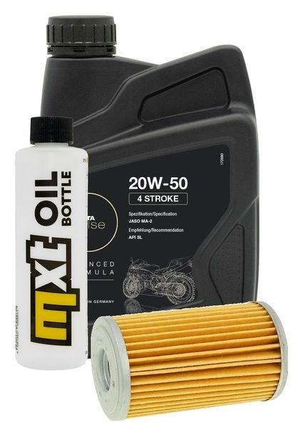 Inspektionspaket 1L 20W-50 + Ölfilter + 1x Zündkerze für Kymco Yager GT i 200 ccm