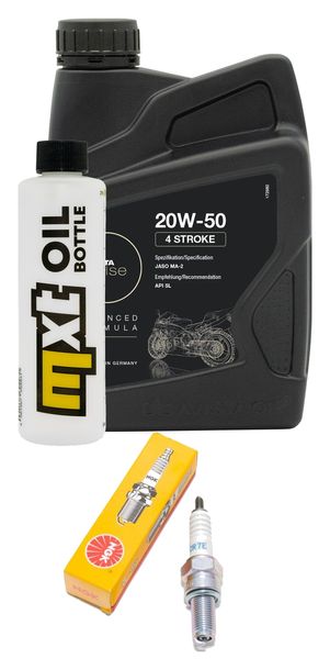 Inspektionspaket 1L 20W-50 + Ölfilter + 1x Zündkerze für Kymco Yager GT i 200 ccm