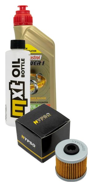 Inspektionspaket 1L 10W-40 + Ölfilter + 1x Zündkerze für Kymco K-XCT i 125 ccm