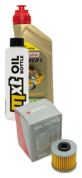 Paquete de inspección 1L 10W-40 + filtro de aceite + 1x bujía para Kymco K-XCT i 125 ccm