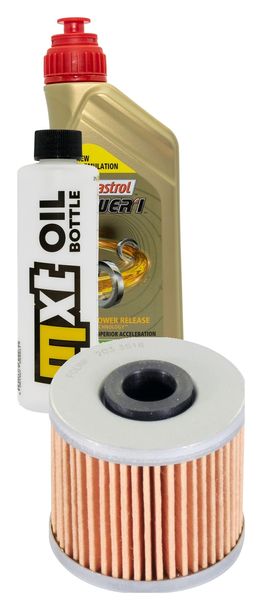 Inspektionspaket 1L 10W-40 + Ölfilter + 1x Zündkerze für Kymco K-XCT i 125 ccm