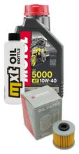 Inspection package 1L 10W-40 + oil filter + 1x spark plug for Kymco K-XCT i 125 ccm