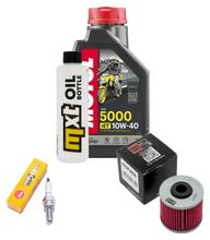 Inspectiepakket 1L 10W-40 + Oliefilter + 1x Bougie voor Kymco K-XCT i 125 ccm