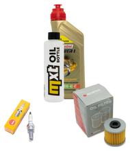Inspectiepakket 1L 10W-40 + Oliefilter + 1x Bougie voor Kymco K-XCT i 125 ccm