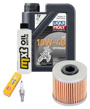 Inspection package 1L 10W-40 + oil filter + 1x spark plug for Kymco K-XCT i 125 ccm