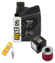 Pacchetto di ispezione 1L 10W-40 + filtro olio + 1x candela per Kymco K-XCT i 125 ccm