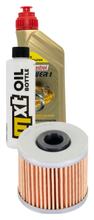 Paquete de inspección 1L 10W-40 + filtro de aceite + 1x bujía para Kymco K-XCT i 125 ccm