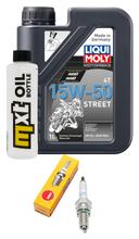 Inspectiepakket 1L 15W-50 + Oliefilter + 1x Bougie voor Kymco Bet & Win 250 ccm