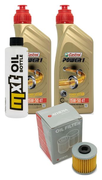 Inspektionspaket 2L 15W-40 + Ölfilter + 1x Zündkerze für Kymco Downtown i 300 ccm