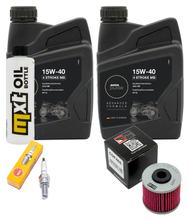 Inspectiepakket 2L 15W-40 + Oliefilter + 1x Bougie voor Kymco Downtown i 300 ccm