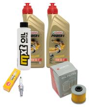 Paquete de inspección 2L 15W-40 + filtro de aceite + 1x bujía para Kymco Downtown i 300 ccm