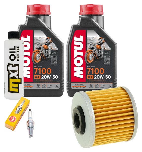 Inspektionspaket 2L 20W-50 + Ölfilter + 1x Zündkerze für Kymco People GTi 300 ccm