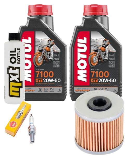 Inspektionspaket 2L 20W-50 + Ölfilter + 1x Zündkerze für Kymco People GTi 300 ccm