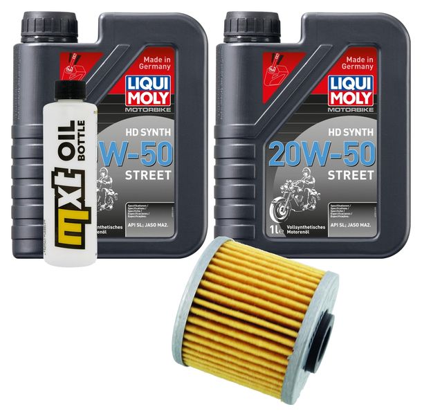 Inspektionspaket 2L 20W-50 + Ölfilter + 1x Zündkerze für Kymco People GTi 300 ccm