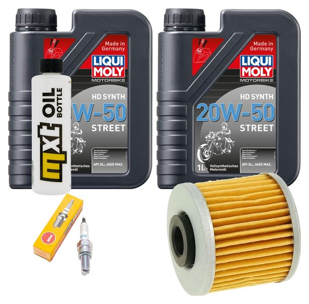 Inspektionspaket 2L 20W-50 + Ölfilter + 1x Zündkerze für Kymco People GTi 300 ccm