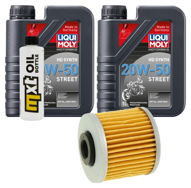 Inspektionspaket 2L 20W-50 + Ölfilter + 1x Zündkerze für Kymco People GTi 300 ccm