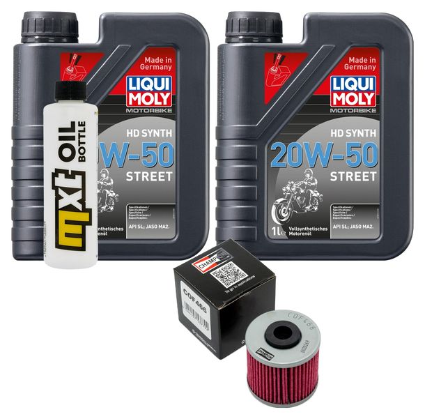 Inspektionspaket 2L 20W-50 + Ölfilter + 1x Zündkerze für Kymco People GTi 300 ccm