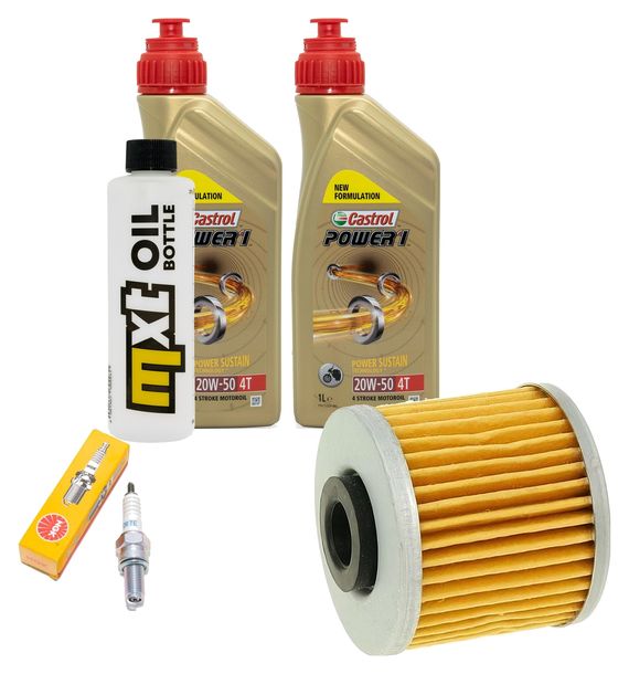 Inspektionspaket 2L 20W-50 + Ölfilter + 1x Zündkerze für Kymco People GTi 300 ccm